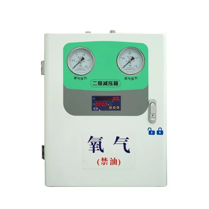 Hộp giảm áp suất dòng chảy với lưu lượng kế